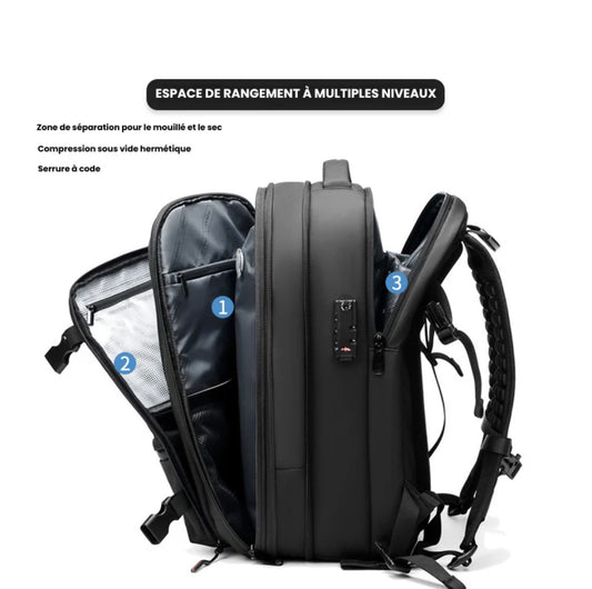 SAC DE VOYAGE AIRBAG - GRIS MAT